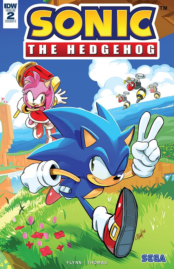 Sonic the Hedgehog #2 cover by Tyson Hesse