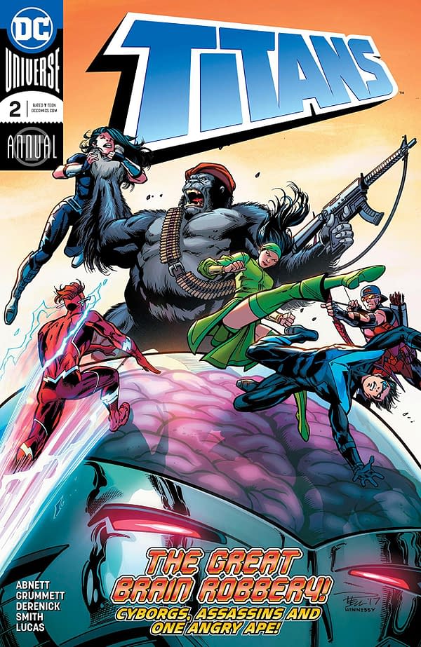 Titans Annual #2 cover by Paul Pelletier, Andrew Hennessy, and Adriano Lucas