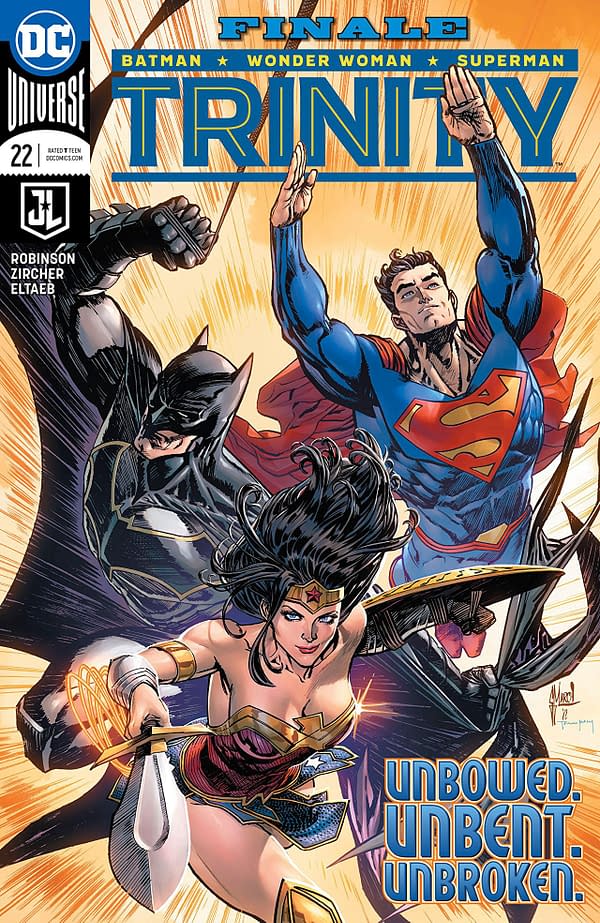 Trinity #22 cover by Guillem March and Tomeu Morey