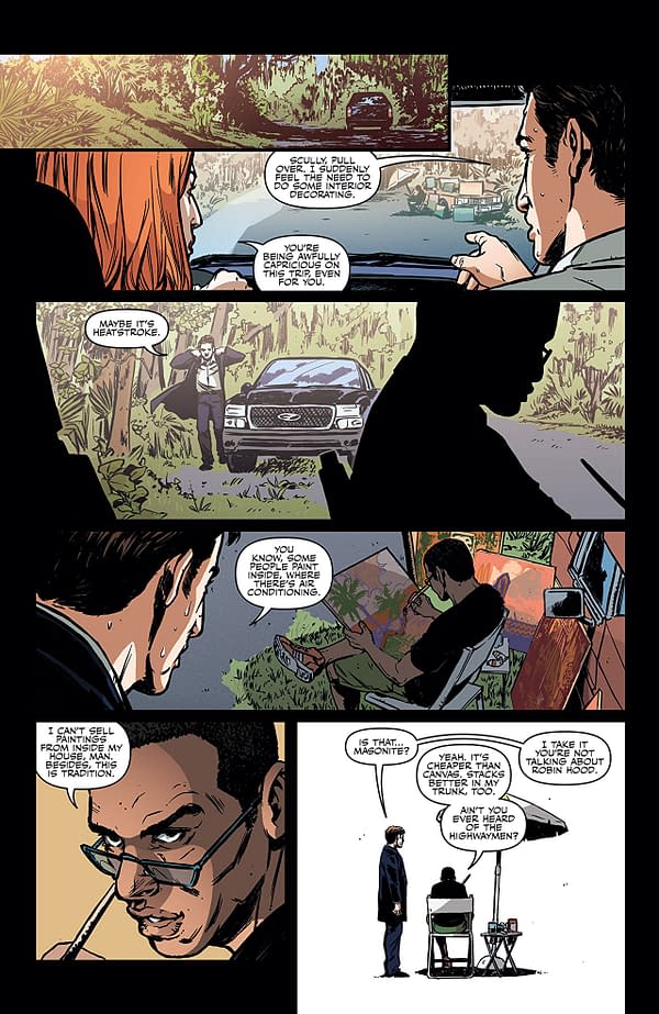 X-Files Case Files: Florida Man #1 art by Elena Casagrande, Silvia Califano, and Arianna Florean