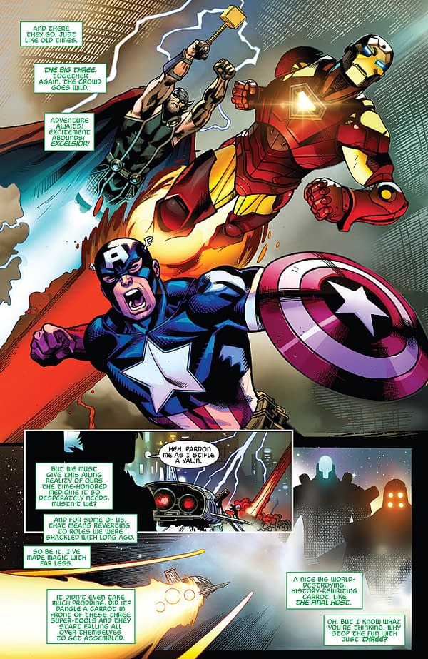 Avengers #2 art by Ed McGuinness, Mark Morales, Jay Leisten, and David Curiel