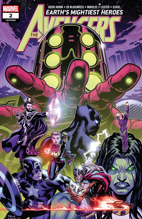 Avengers #2 cover by Ed McGuinness,Mark Morales, and David Curiel