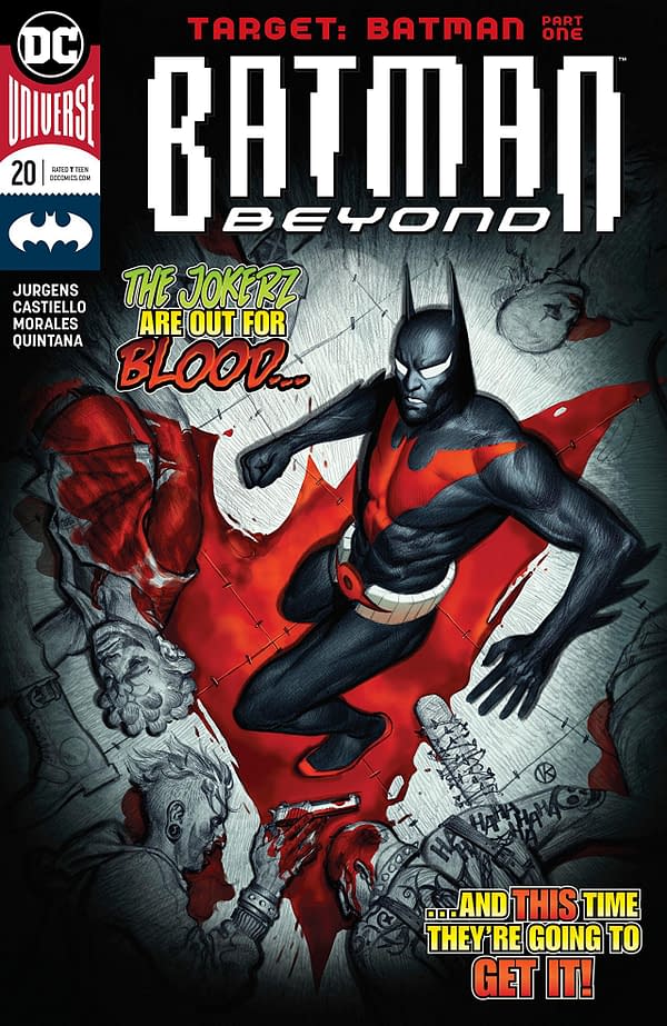Batman Beyond #20 cover by Viktor Kalvachev