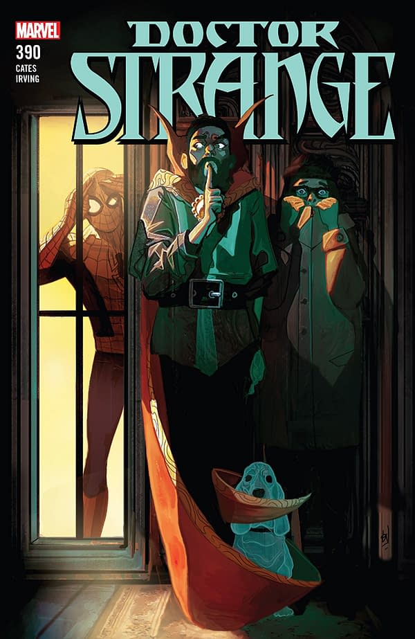 Doctor Strange #390 cover by Mike del Mundo