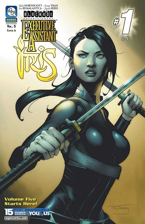 Executive Assistant Iris Vol. 5 #1 cover by Donny Tran and Luis Guerrero