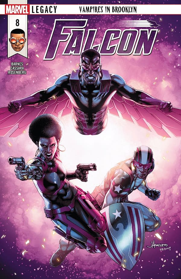 Falcon #8 cover by Jay Anacleto and Romulo Fajardo Jr.