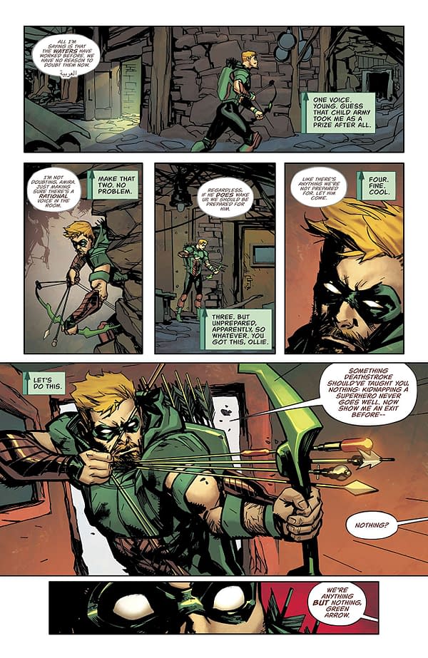 Green Arrow #40 art by Marcio Takara and Marcelo Maiolo