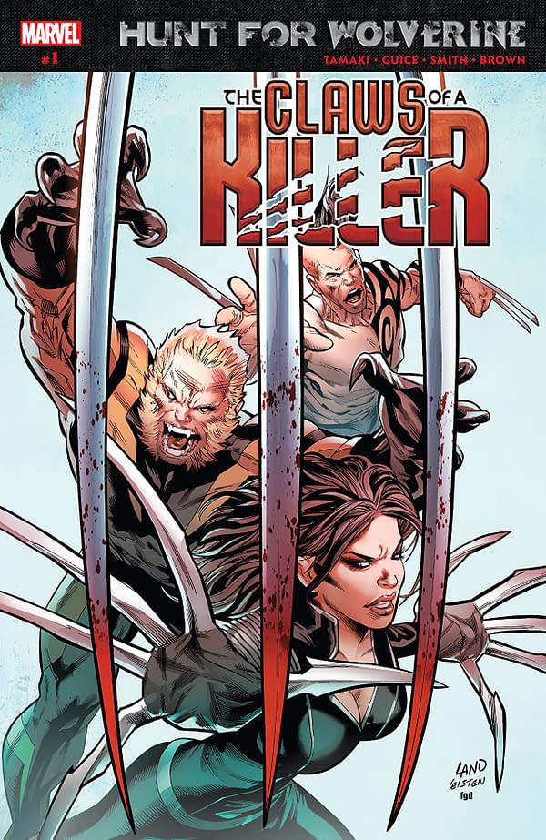 Hunt for Wolverine: Claws of a Killer #1 cover by Greg Land, Jay Leisten, and Frank D'Armata