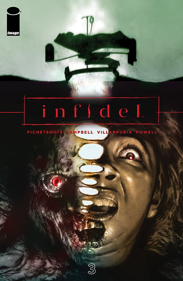 Infidel #3 cover by Aaron Campbell and Jose Villarrubia