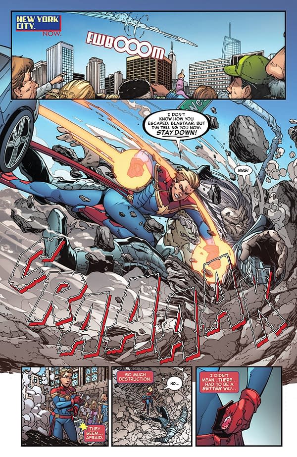 Infinity Countdown: Captain Marvel #1 art by Diego Olortegui and Erick Arciniega