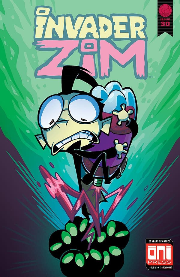 Invader Zim #30 cover by Maddie C. and Fred C. Stresing