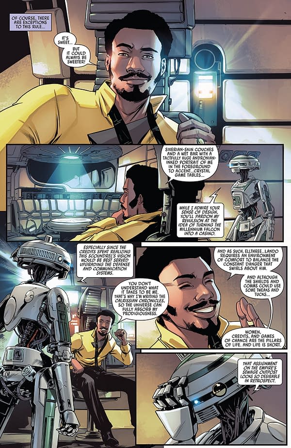 Lando: Double or Nothing #1 art by Paolo Villanelli and Andres Mossa