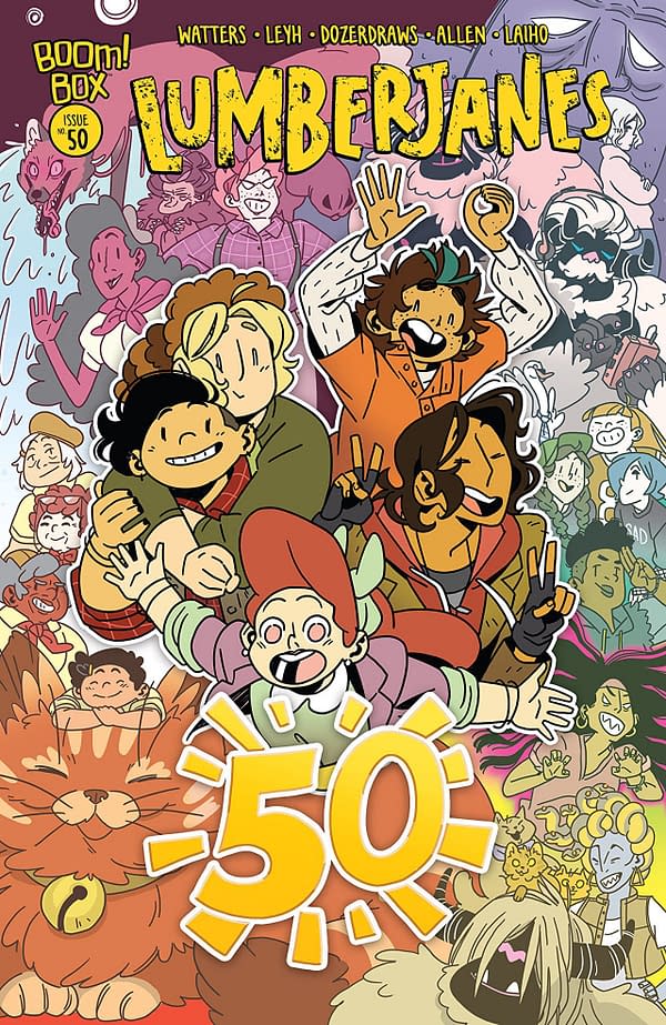 Lumberjanes #50 cover by Kat Leyh