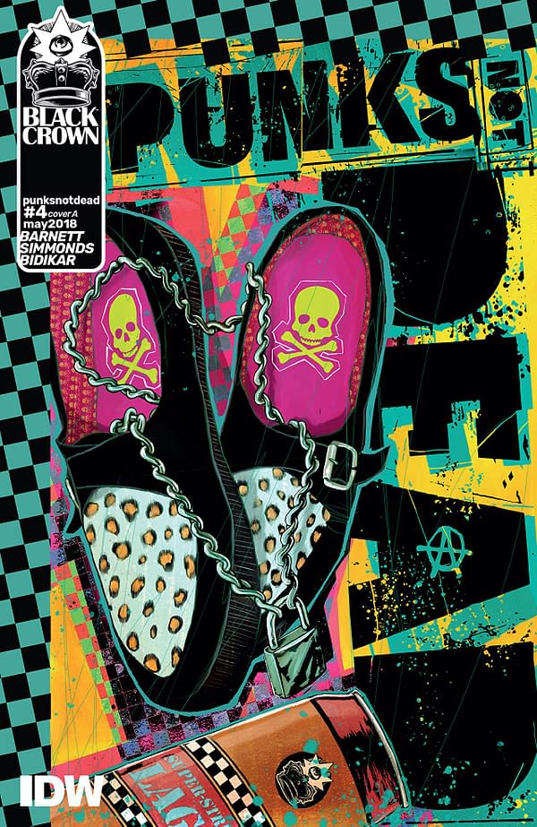 Punk's Not Dead #4 cover by Martin Simmonds