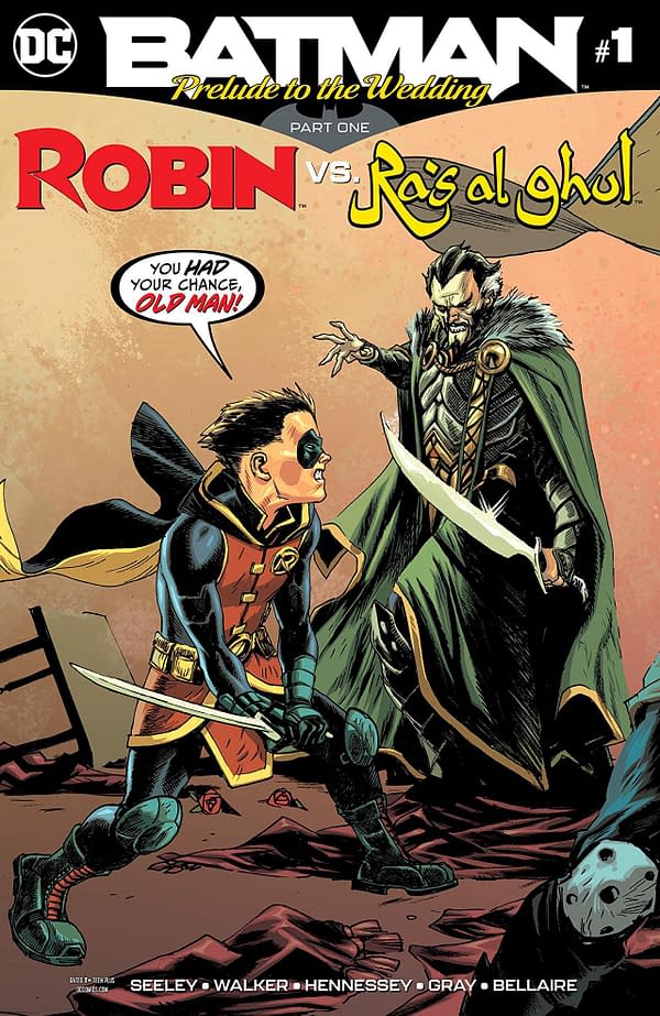 Batman Prelude to the Wedding #1: Robin vs. Ras al Ghul cover by Rafael Albuquerque and Dave McCaig