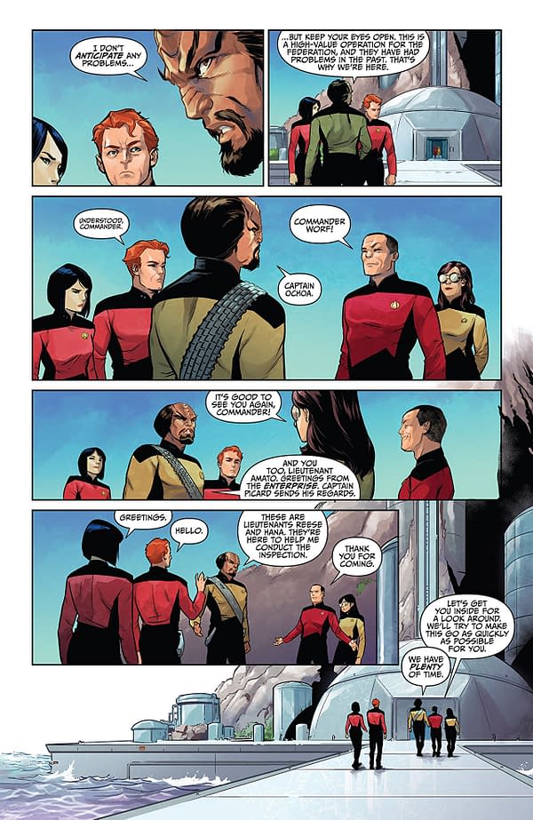 Star Trek the Next Generation: Through the Mirror #1 art by Marcus To and Brittany Peer