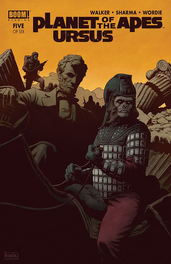 Planet of the Apes: Ursus #5 cover by Joe and Paolo Rivera