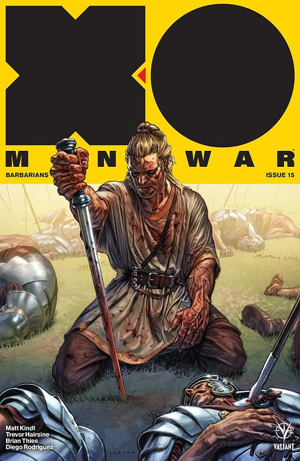 X-O Manowar #15 cover by Lewis Larosa