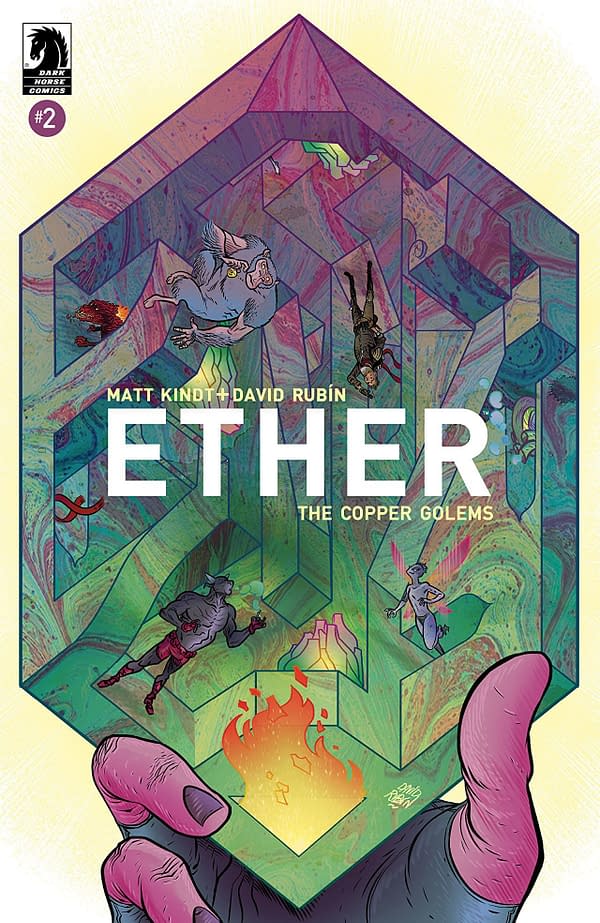 Ether Copper Golems #2 cover by David Rubin