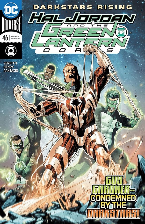 Hal Jordan and the Green Lantern Corps #46 cover by Stephen Segovia and Romulo Fajardo Jr.