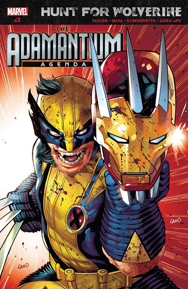 Hunt for Wolverine: Adamantium Agenda #2 cover by Greg Land and Rain Beredo