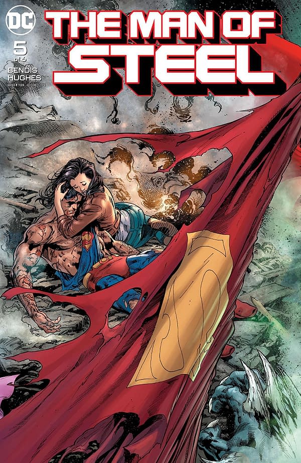 Man of Steel #5 cover by Ivan Reis, Joe Prado, and Alex Sinclair