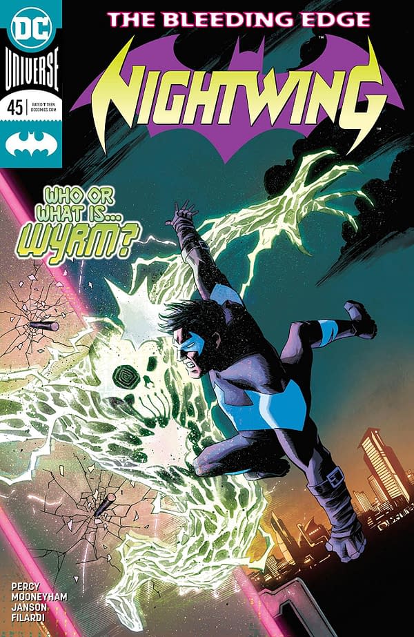 Nightiwng #45 cover by Declan Shalvey and Jordie Bellaire