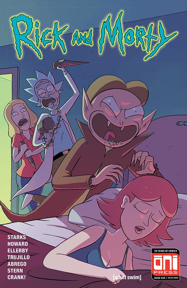 Rick and Morty #38 cover by Marc Ellerby and Sarah Stern