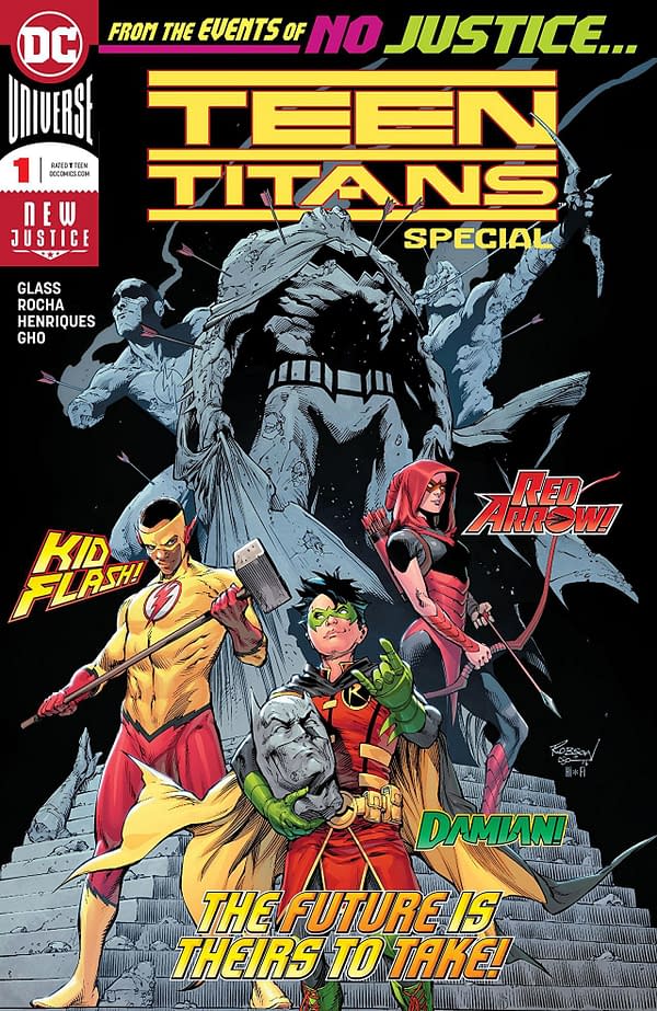 Teen Titans Special #1 cover by Trevor Scott, Robson Rocha, and Hi-Fi