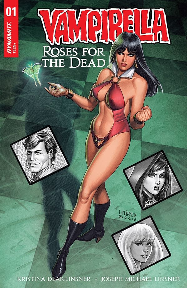 Vampirella: Roses for the Dead #1 cover by Joseph Michael Linsner