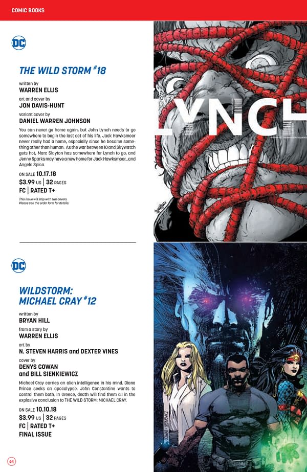 The Full DC Comics Catalogue for October 2018
