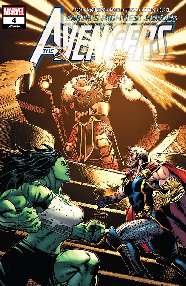 Avengers #4 cover by Ed McGuinness, Mark Morales, and Jason Keith