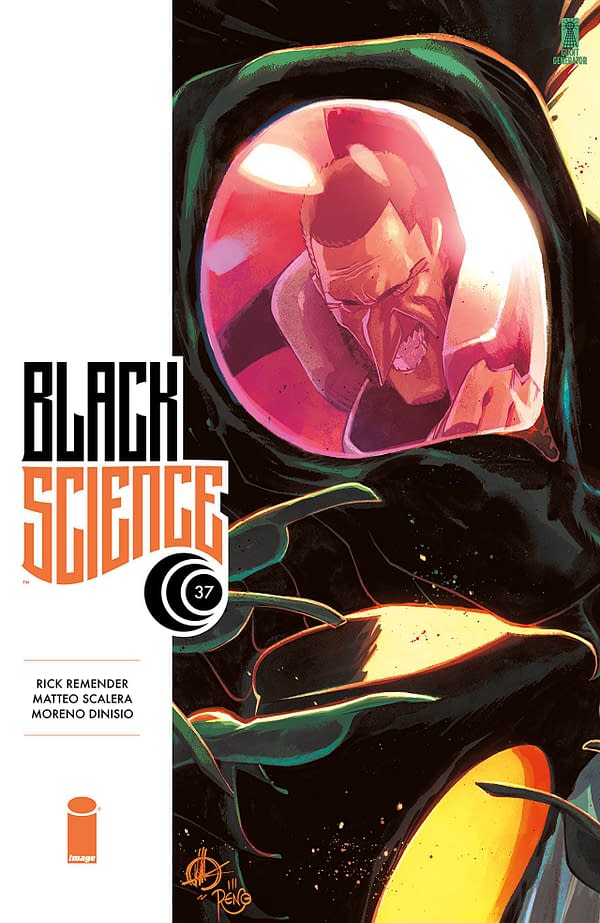 Black Science #37 cover by Matteo Scalera