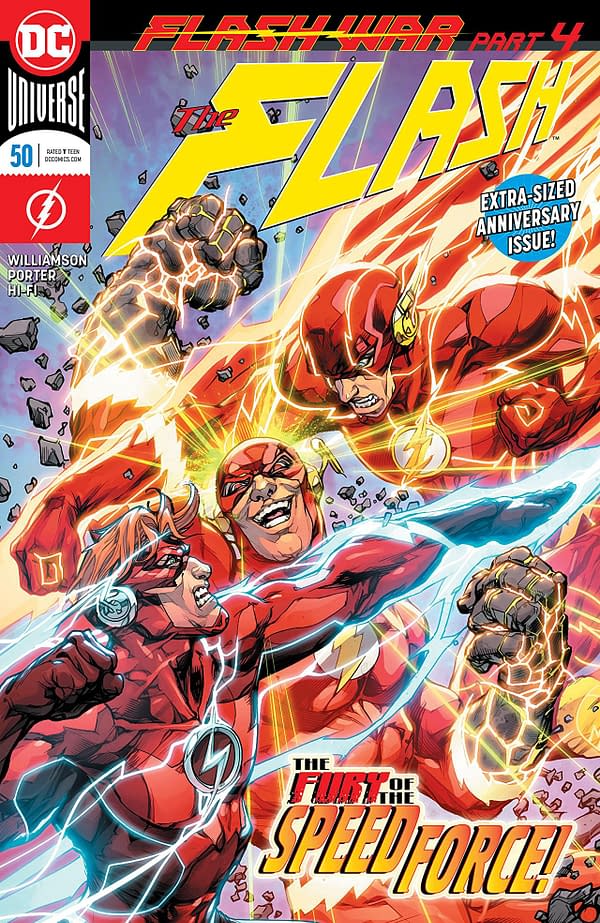 Flash #50 cover by Howard Porter and Hi-Fi