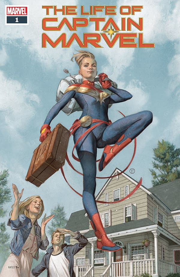 The Life of Captain Marvel #1 cover by Julian Totino Tedesco