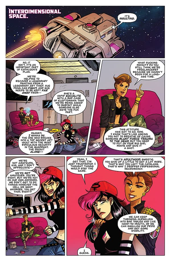 Oh S#!t It's Kim & Kim #1 art by Eva Cabrera and Claudia Aguirre