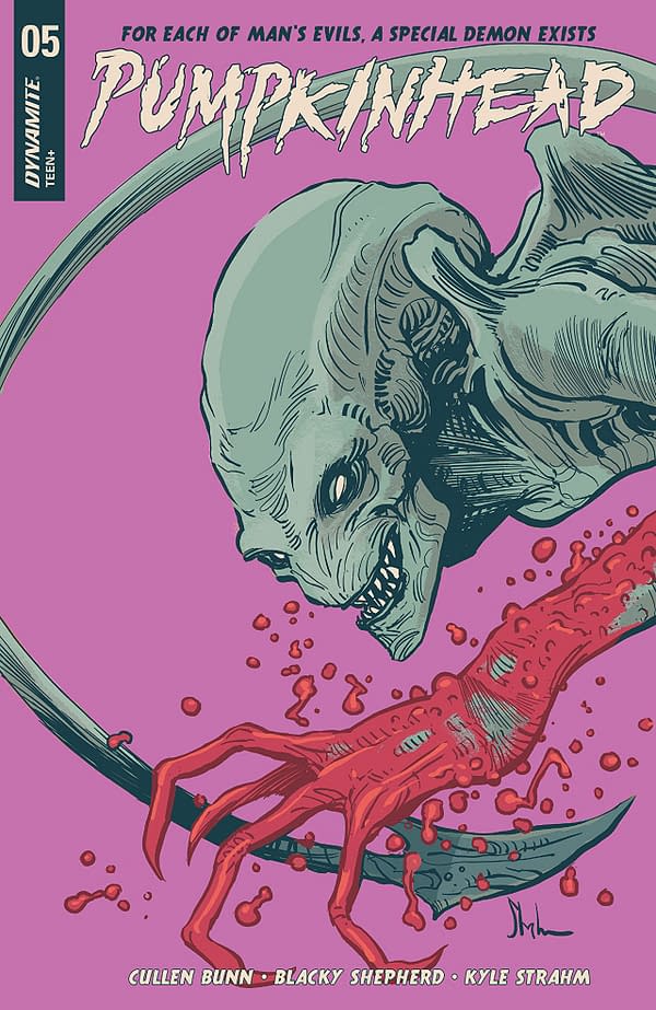 Pumpkinhead #5 cover by Kyle Strahm