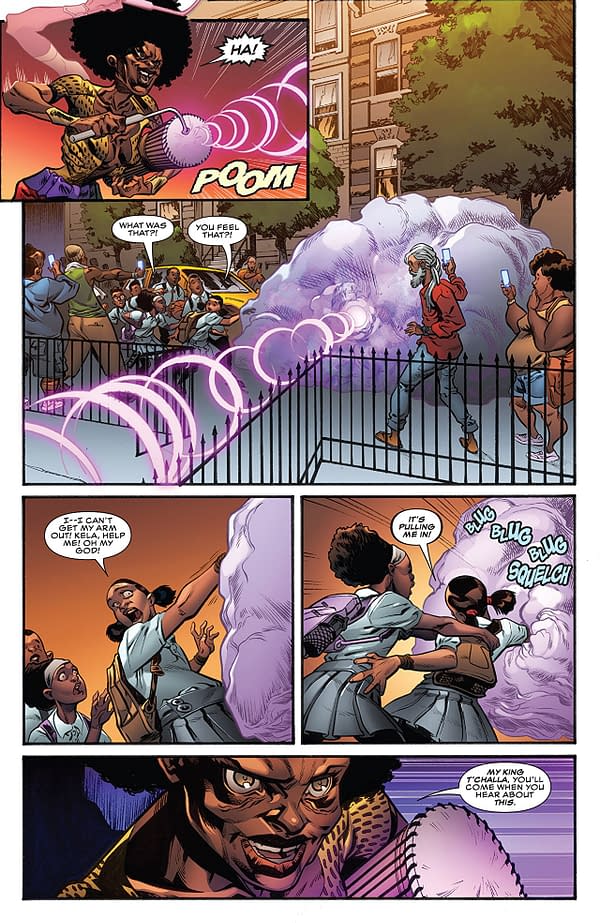 Amazing Spider-Man: Wakanda Forever #1 art by Alberto Albuquerque and Erick Arciniega
