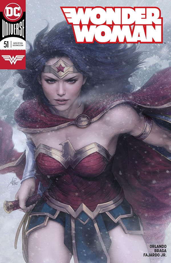 Wonder Woman #51 cover by Stanley "Artgerm" Lau