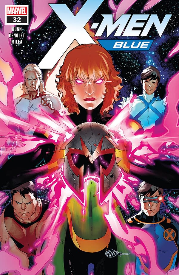 X-Men: Blue #32 cover by R.B. Silva and Rain Beredo