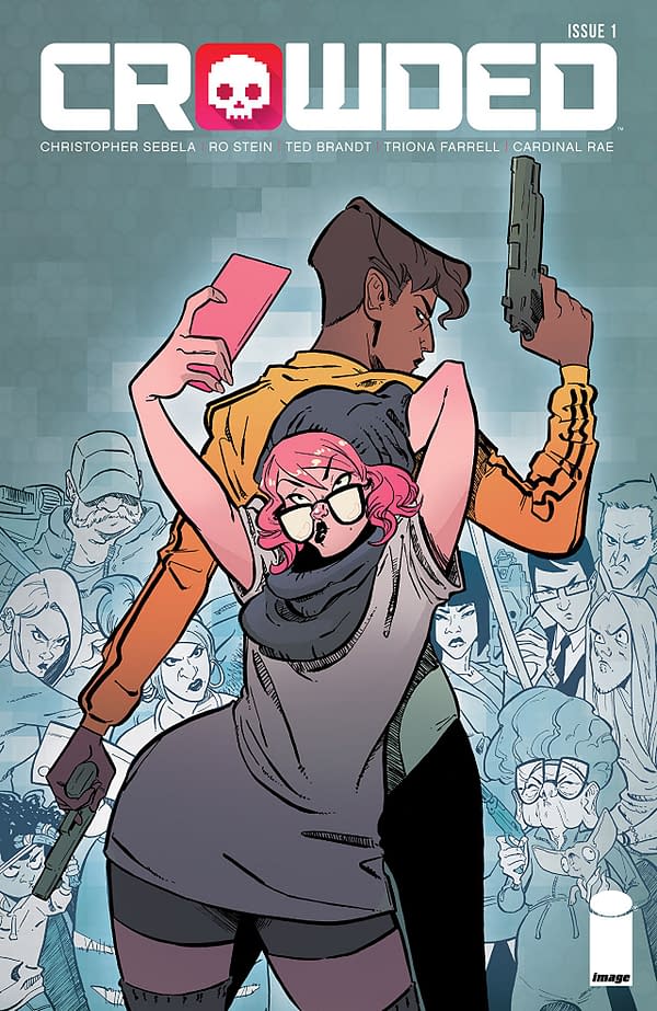 Crowded #1 cover by Ro Stein, Ted Brandt, and Triona Farrell