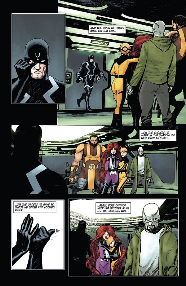 Death of the Inhumans #2 art by Ariel Olivetti and Jordie Bellaire