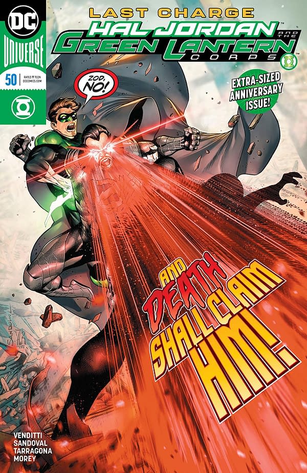 Hal Jordan and the Green Lantern Corps #50 cover by Rafa Sandoval, Jordi Tarragona, and Tomeu Morey