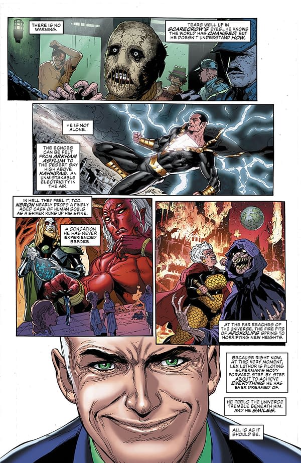 Justice League #5 art by Doug Mahnke, Jaime Mendoza, and Wil Quintana