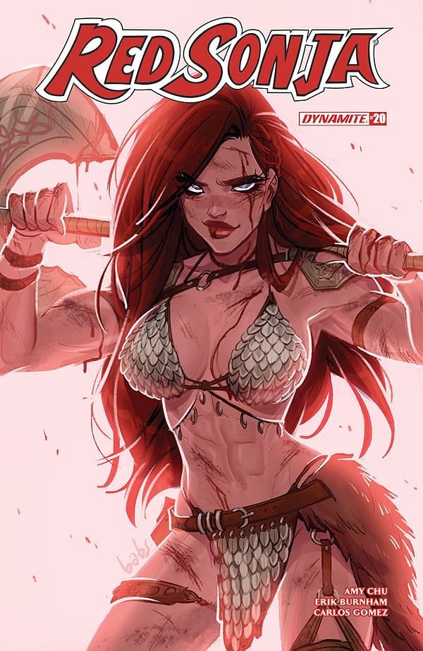 Red Sonja #20 cover by Babs Tarr