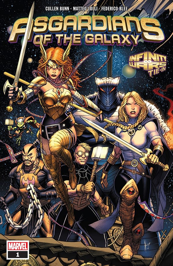 Asgardians of the Galaxy #1 cover by Dale Keown and Jason Keith