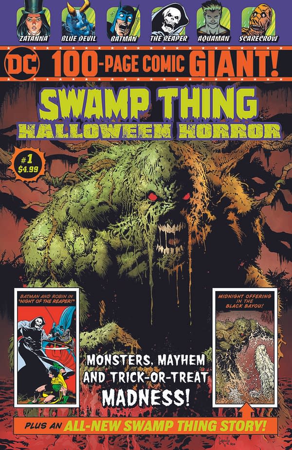 4 Pages From the 12 Page Swamp Thing Story by Brian Azzarello and Greg Capullo Exclusive to Walmart This Weekend