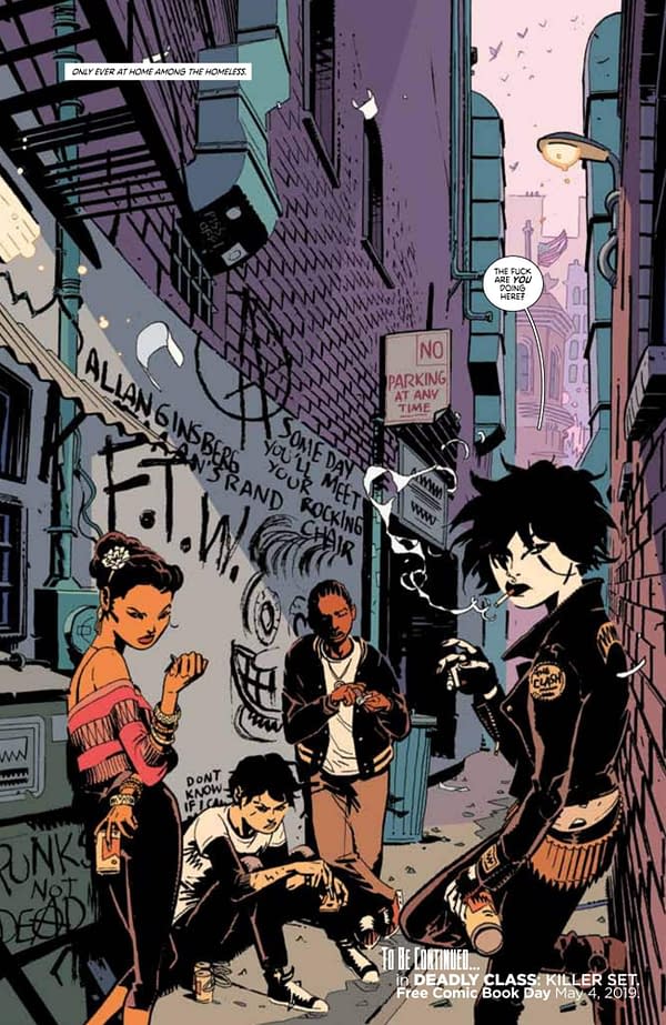 Preview of Deadly Class' Brand-New One Shot For Free Comic Book Day 2019