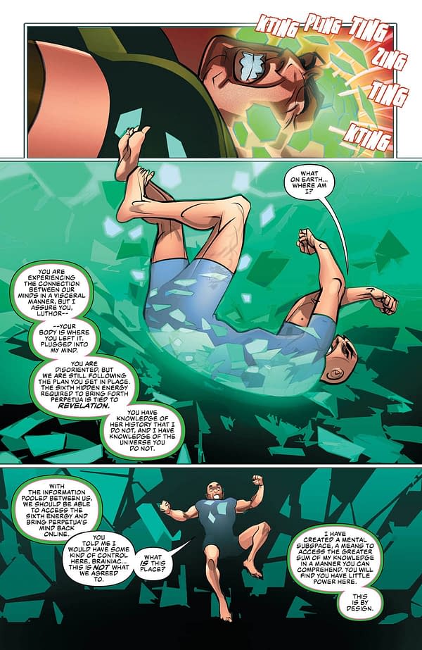 The New Brainiac-Luthor Team Revisits the Alan Moore/Curt Swan Version &#8211; Justice League #18 Preview
