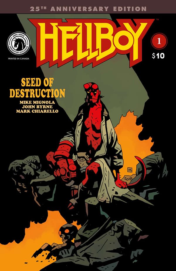 Dark Horse Publish Hellboy: Seed of Destruction #1 ECCC Exclusive Cover